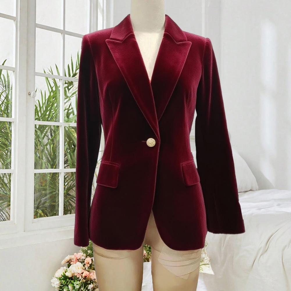 Women'S Formal Wear For A Wedding Guest - Samt-Sakko in Übergröße für Damen, mit