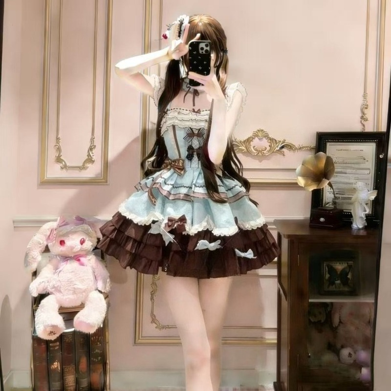 Süßes japanisches JK-Kleid-Set – Shift Dress Sleeveless Bewertung und Preis