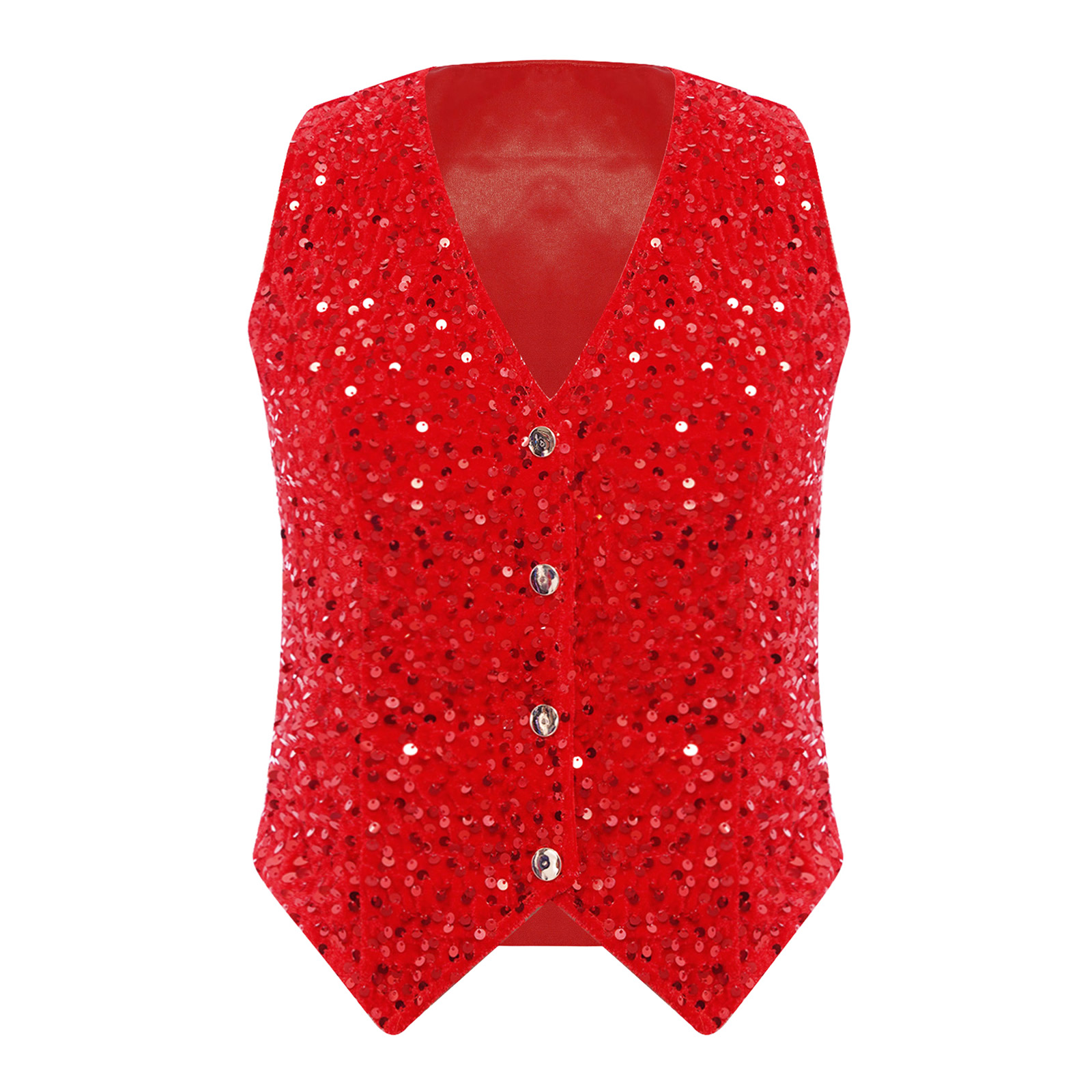 Frauen Glänzende Pailletten We – Women Formal Wear Vest Bewertung und Preis