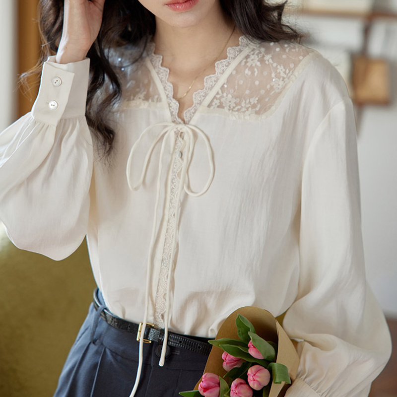 Langarmhemden für Damen, Satin – Women Formal Blouses For Evening Wear Bewertung und Preis