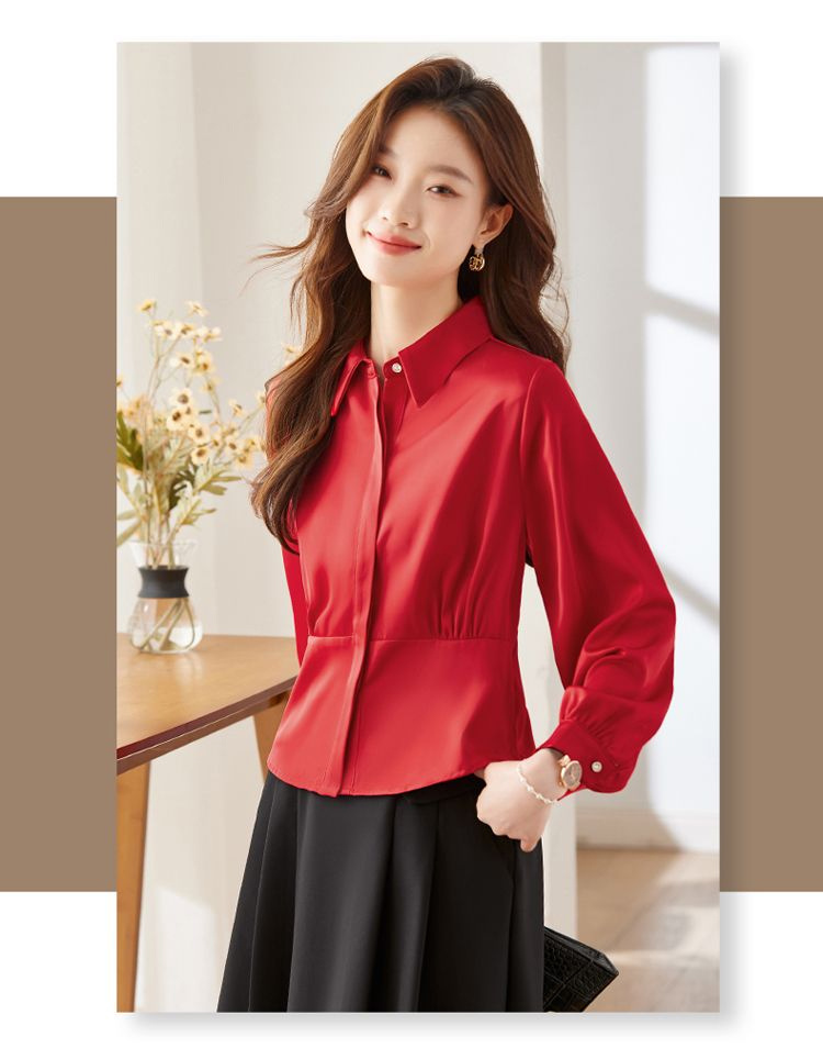 Langarmhemden für Damen, Baumw – Women Formal Blouses For Evening Wear Bewertung und Preis