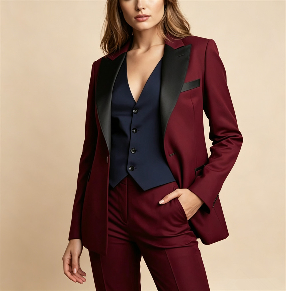 Elegante Burgunderrote Damenko – Women Formal Wear Vest Bewertung und Preis