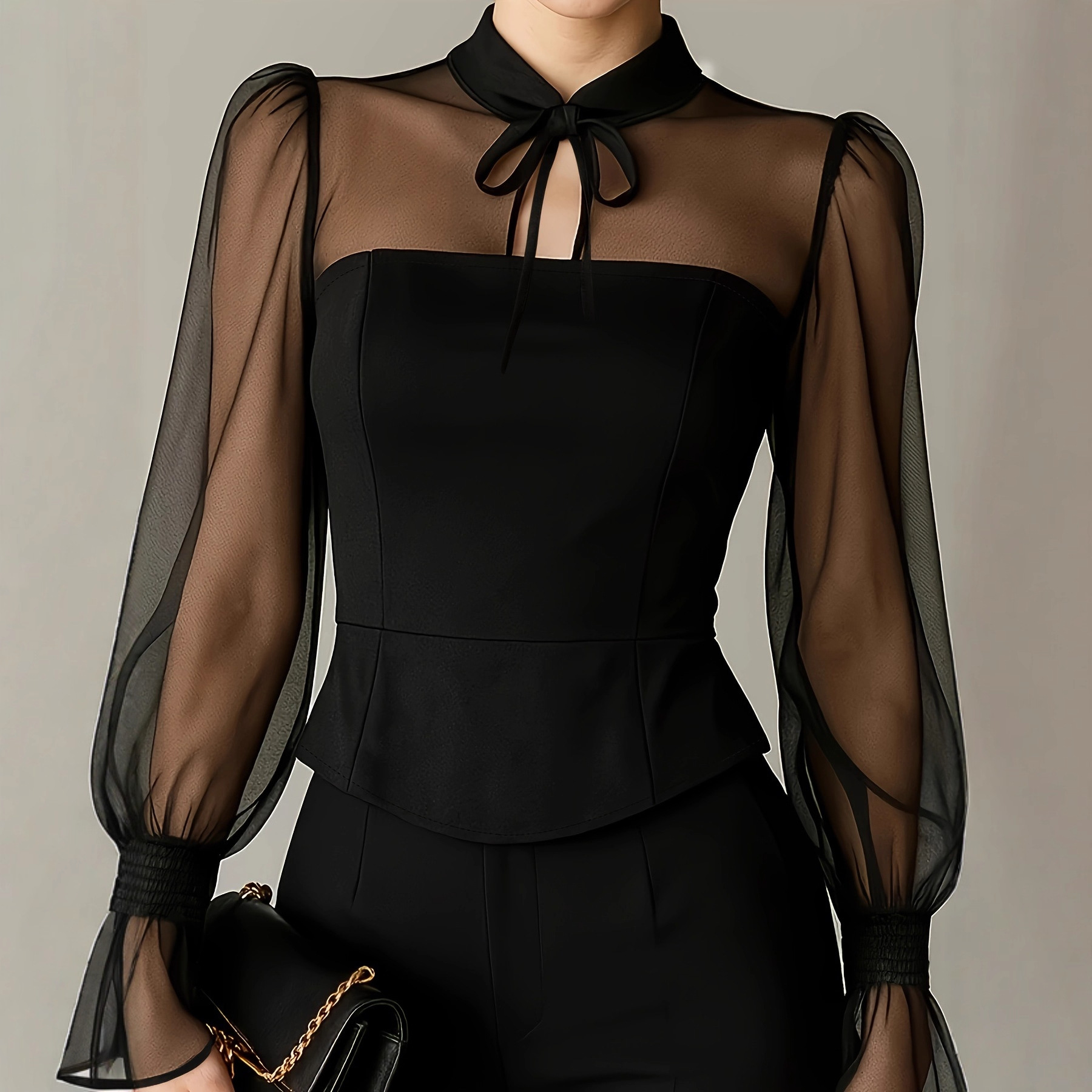Elegante Puffärmel-Bluse für D – Women Formal Blouses For Evening Wear Bewertung und Preis