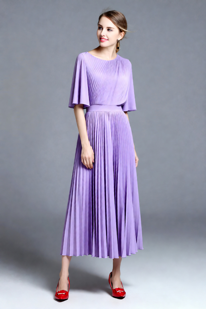 Damenkleid in Flieder mit Cape – Women'S Formal Wear For A Wedding Guest Bewertung und Preis