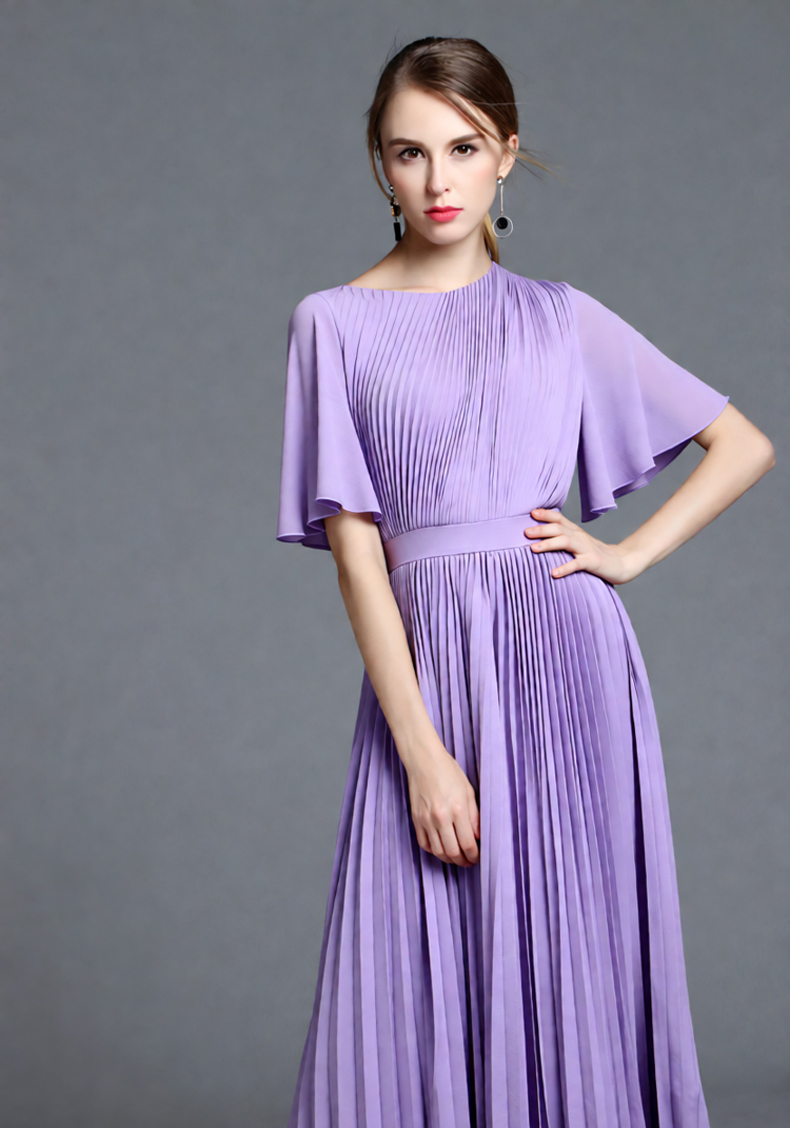 Damenkleid in Flieder mit Cape – Women'S Formal Wear For A Wedding Guest Bewertung und Preis