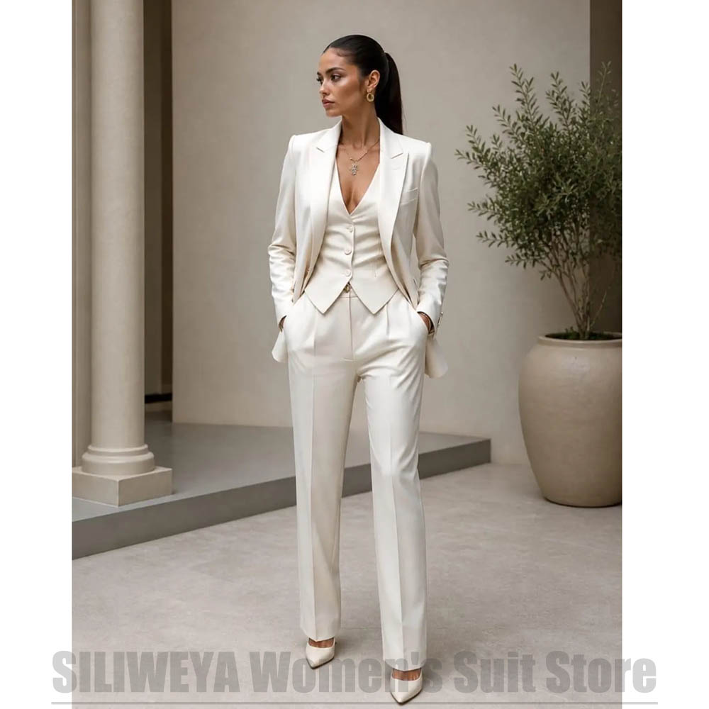 Damen 3-teiliges Anzug-Set, Bl – Women Formal Wear Vest Bewertung und Preis
